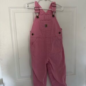Carhartt Kids Pink Bodysuit Overalls